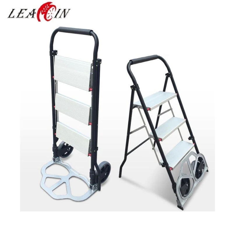 Складная коляска лёгкая 3 ступени лестницы тележка