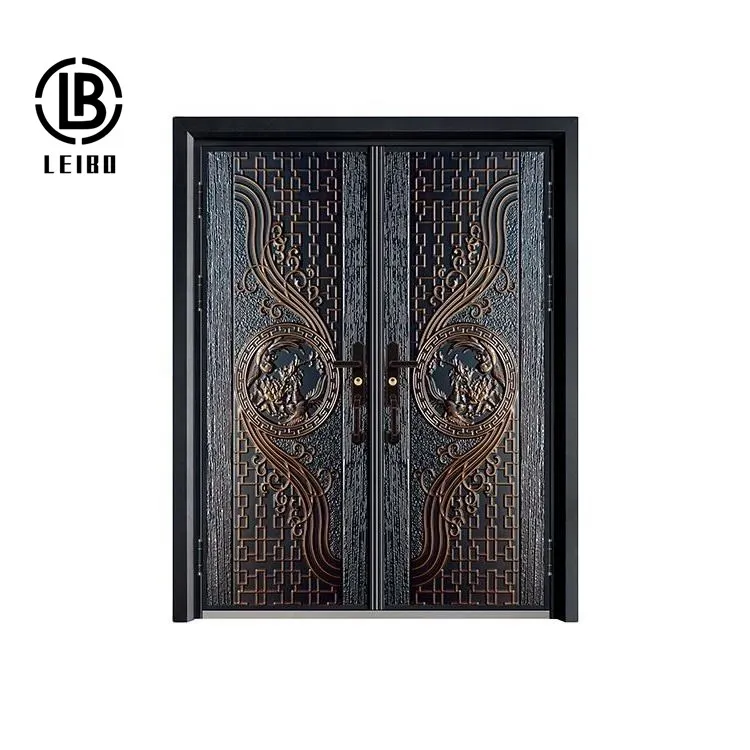 Germany bulletproof aluminium casting door front main gate door with cheap price