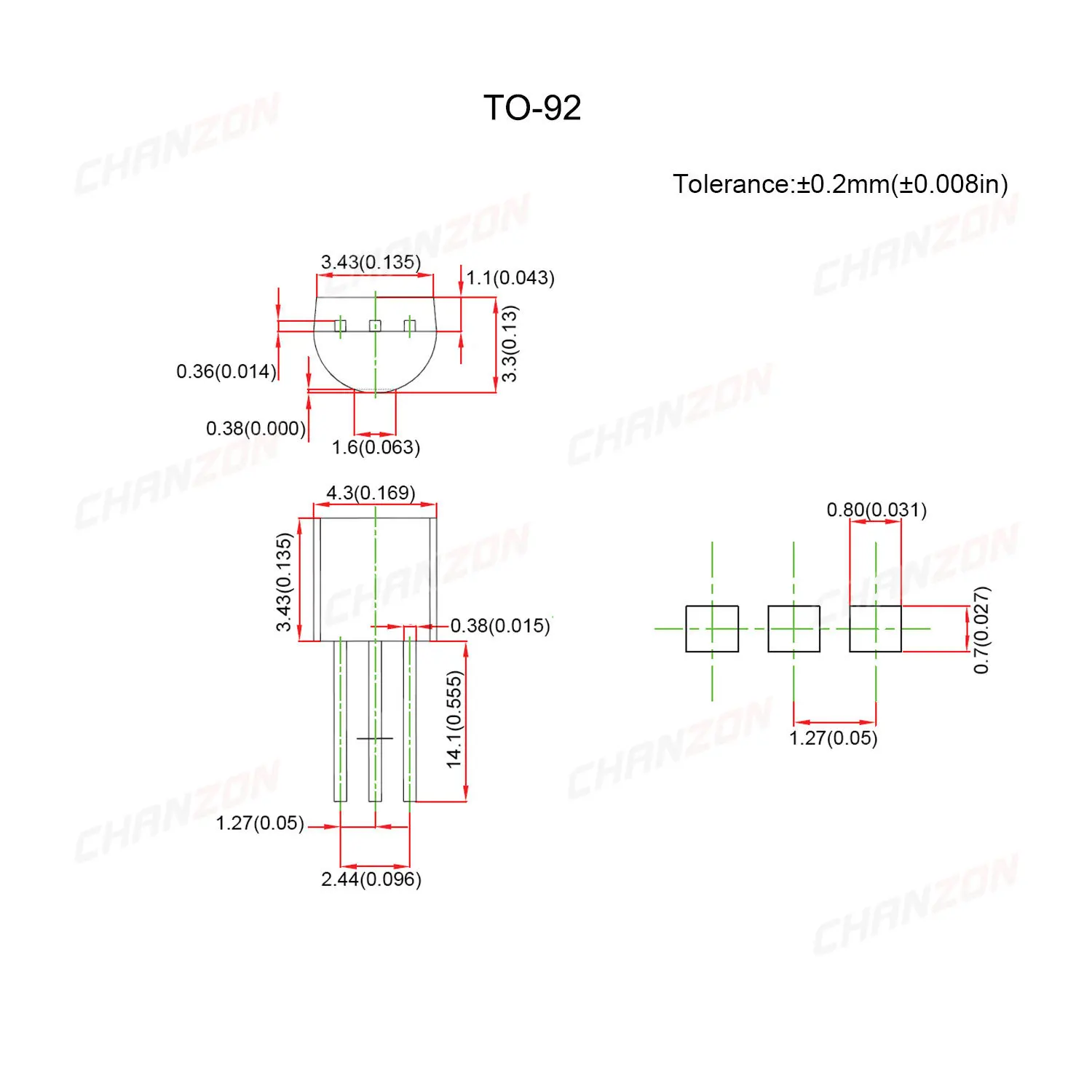 (Оригинальные точные температурные датчики TO-92) LM35DZ