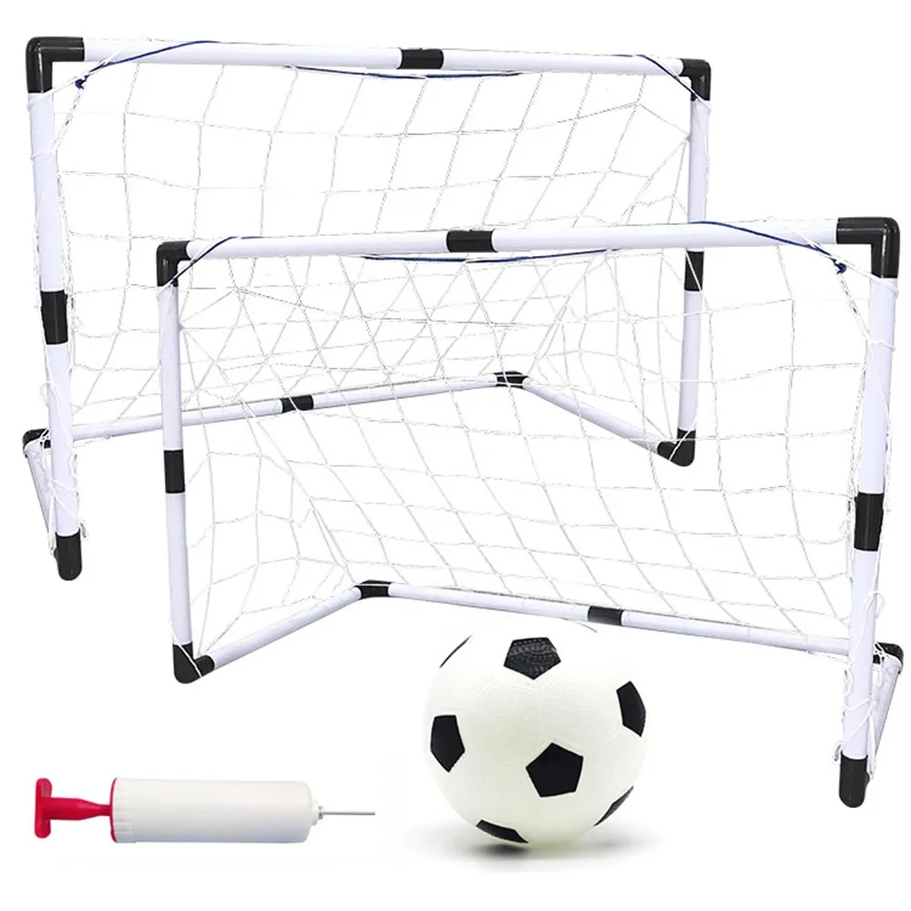 Kids Children Indoor Outdoor Play Toy Training Goal Net Educational Toys Football Shooting Practice Portable Folding Soccer Goal