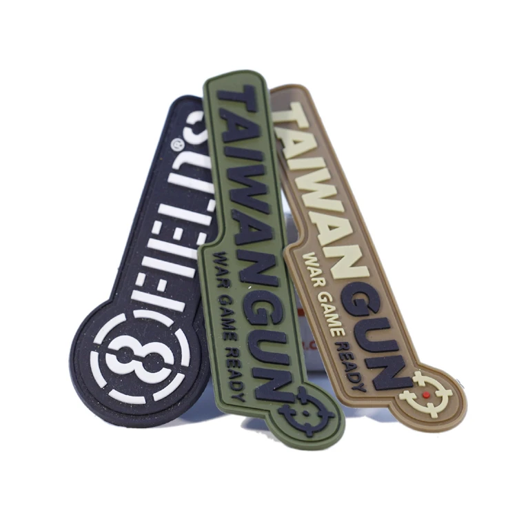 Custom Rubber Labels Sew On Patch Rubber Logo 3D for Clothing