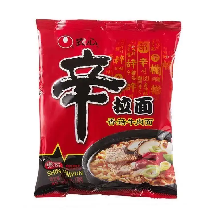 Рамен в Корейском стиле Nongshim, лапша из грибов и говядины, лапша вкусная быстрая в пакетах FCL оптом, 600 г/5 пакетов