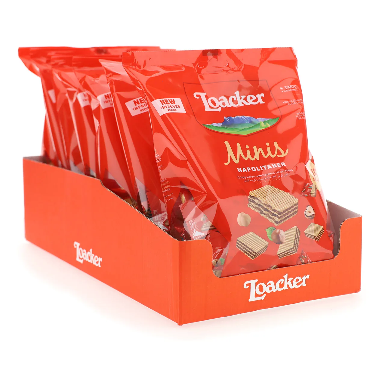 Authentic Loacker Minis Delight - 150g x 7 Napolitaner Miniatures - Tiny Treats with Bursts of Hazelnut Flavor
