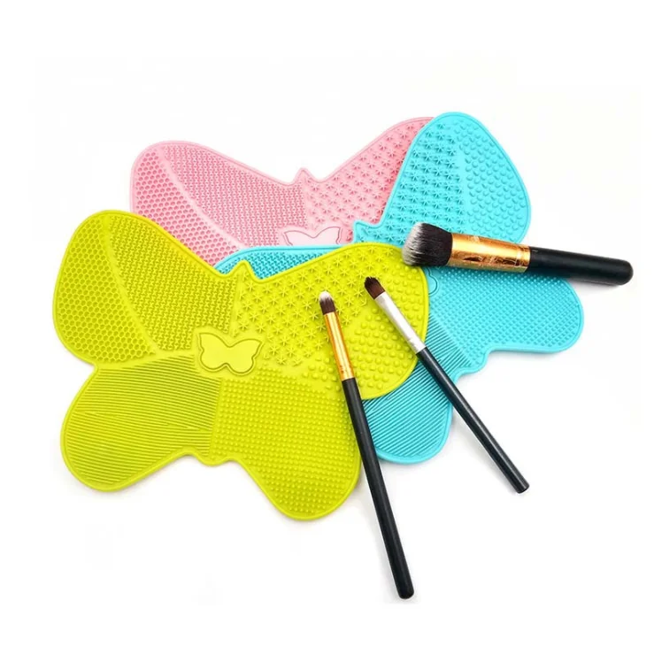 
2021 Amazon hot selling Silicon Makeup Brush Cleaning Mat Makeup Brush Cleaner Pad Cosmetic Brushes Cleaner Mat 