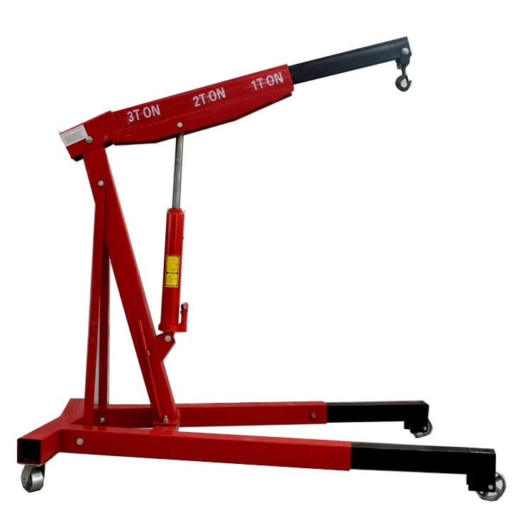 3Ton Heavy Car Hydraulic Engine Crane Manual Shop Car Hoist Engine Crane Lifting