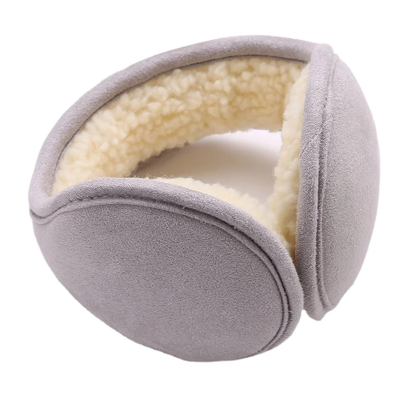 Хит продаж, бархатные Наушники унисекс, теплые замшевые складные теплые наушники из искусственного меха, зимние