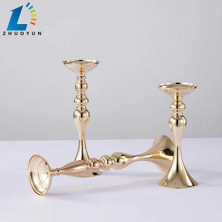 Wholesale Price Festival Party Wedding Decoration Table Centerpiece Gold Iron Metal Vase