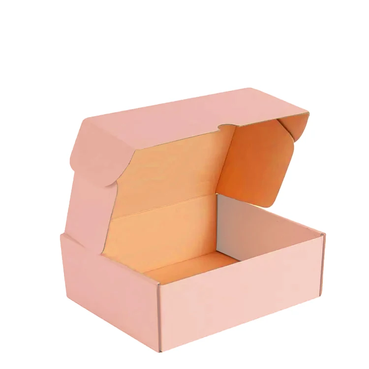 Matte Black Shipping Boxes Clothing Folding Recyclable Custom Logo Corrugated Cardboard Mailer Box