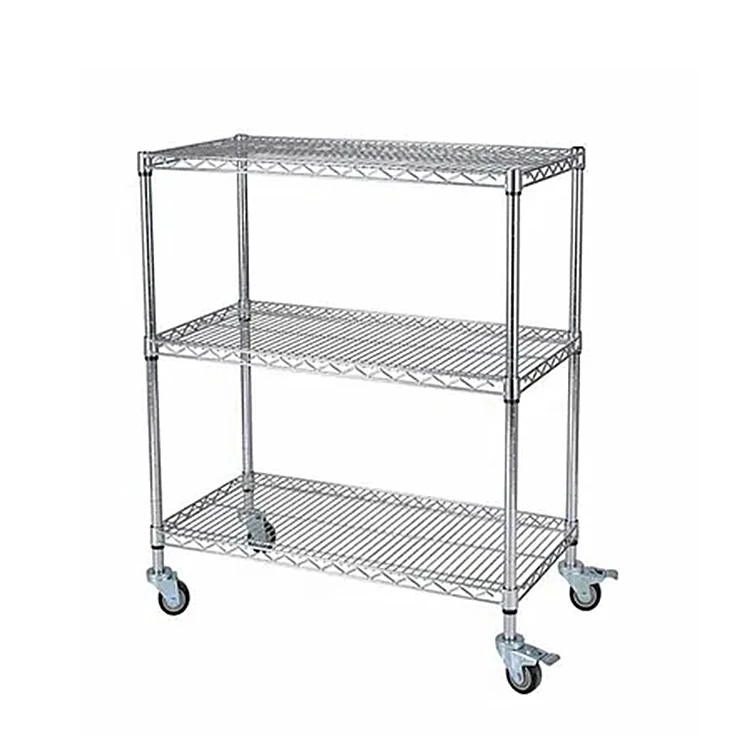 4 four tier small narrow stacking shelf wire cube pantry kitchen industrial bathroom metal rack shelving