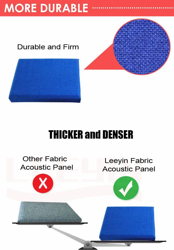 Leeyin cinema Fabric wall decoration covering interior wall sound isolation panels