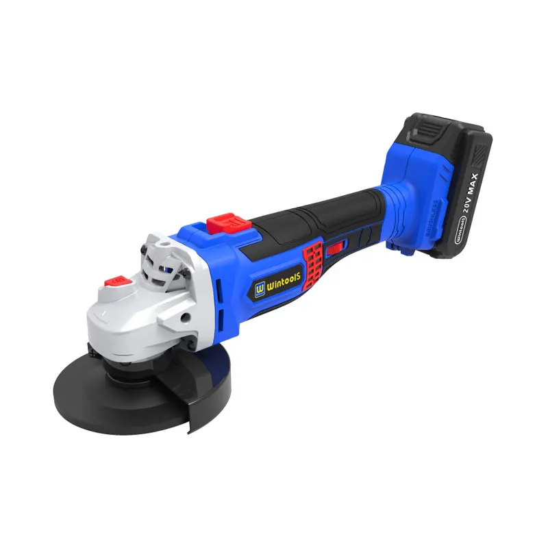 Беспроводная угловая шлифовальная машина Wintools мощный литий-ионный аккумулятор 18 в