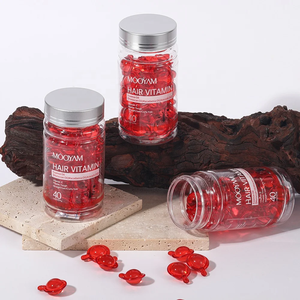 Oem Hair Vitamins Repair Growth Oil Moisturizing Treatment Capsule Hair Serum Hair Oil Capsules