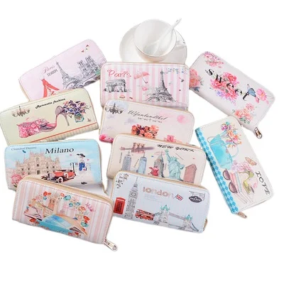 Sublimation Wallet blank card holder DIY Factory Direct Sale Sublimation Wallet Fashion Zipper Clutch Women Wallet