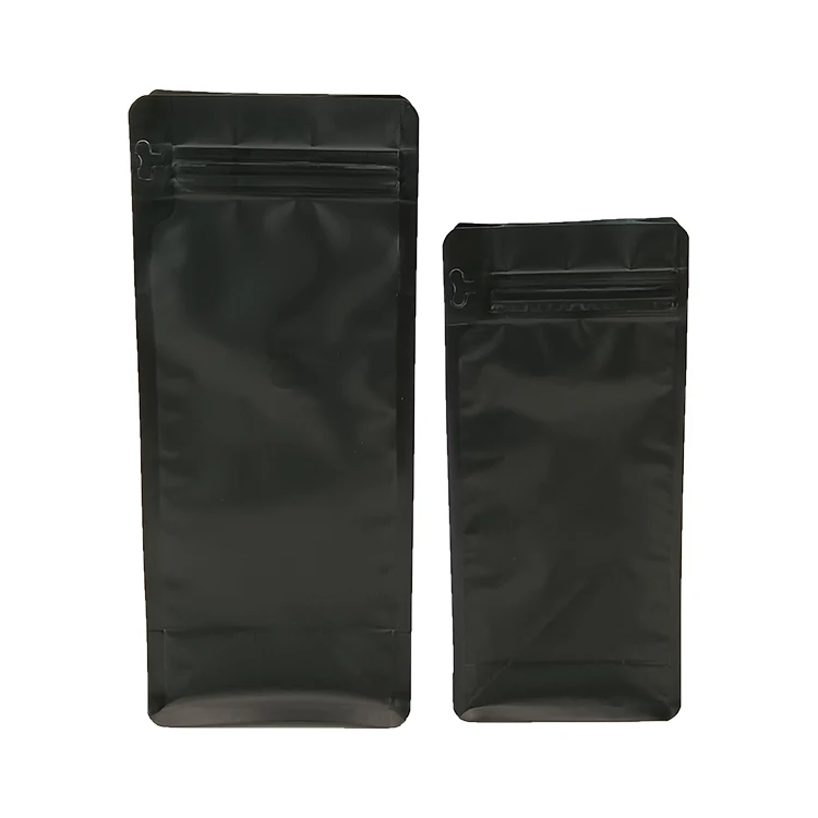 customized  kraft compostable flat bottom custom printed drip coffee beans bags packaging with valve and zipper