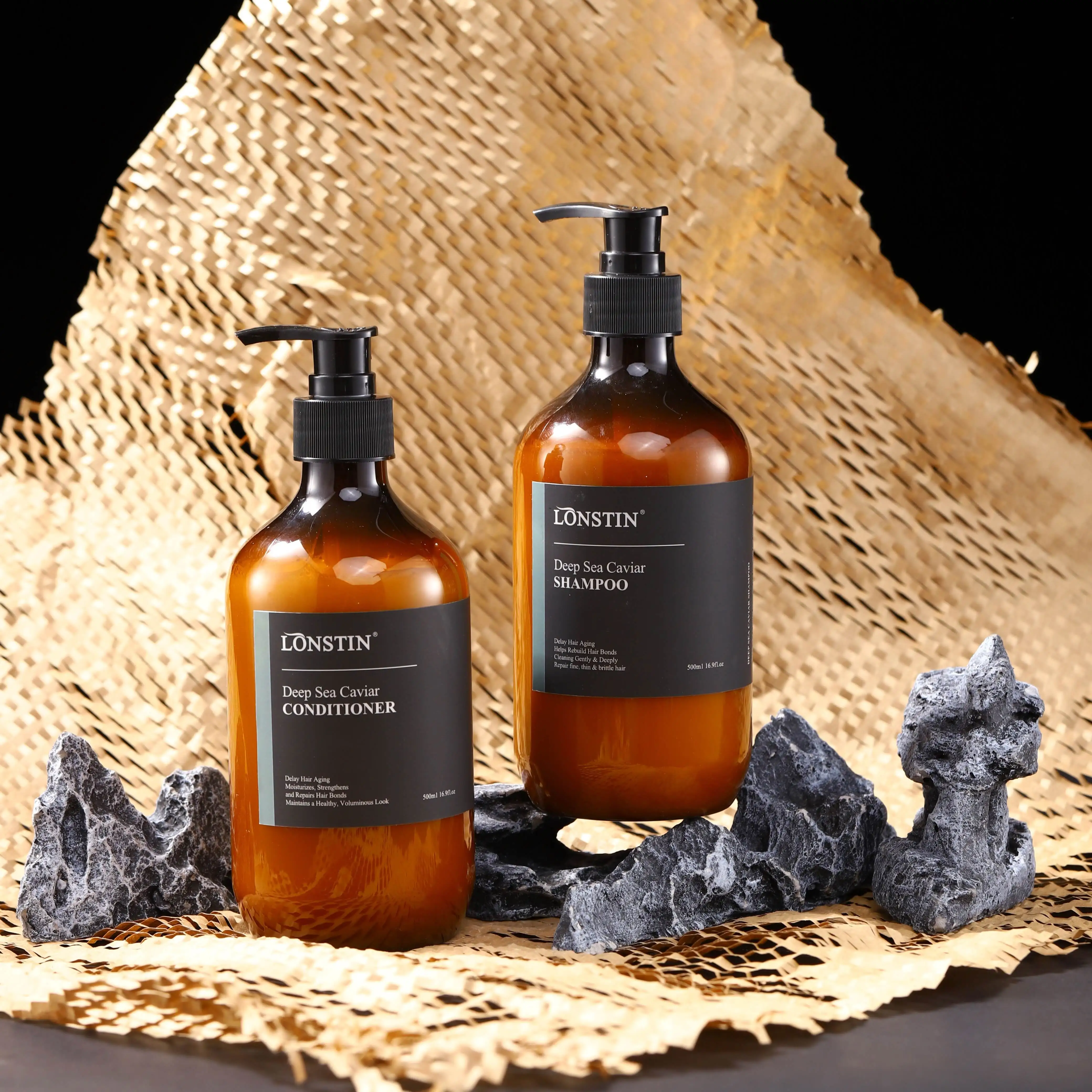 Wholesale OEM Private Label Custom Natural Caviar Extract Hair Care Products Organic Caviar Essential Oil