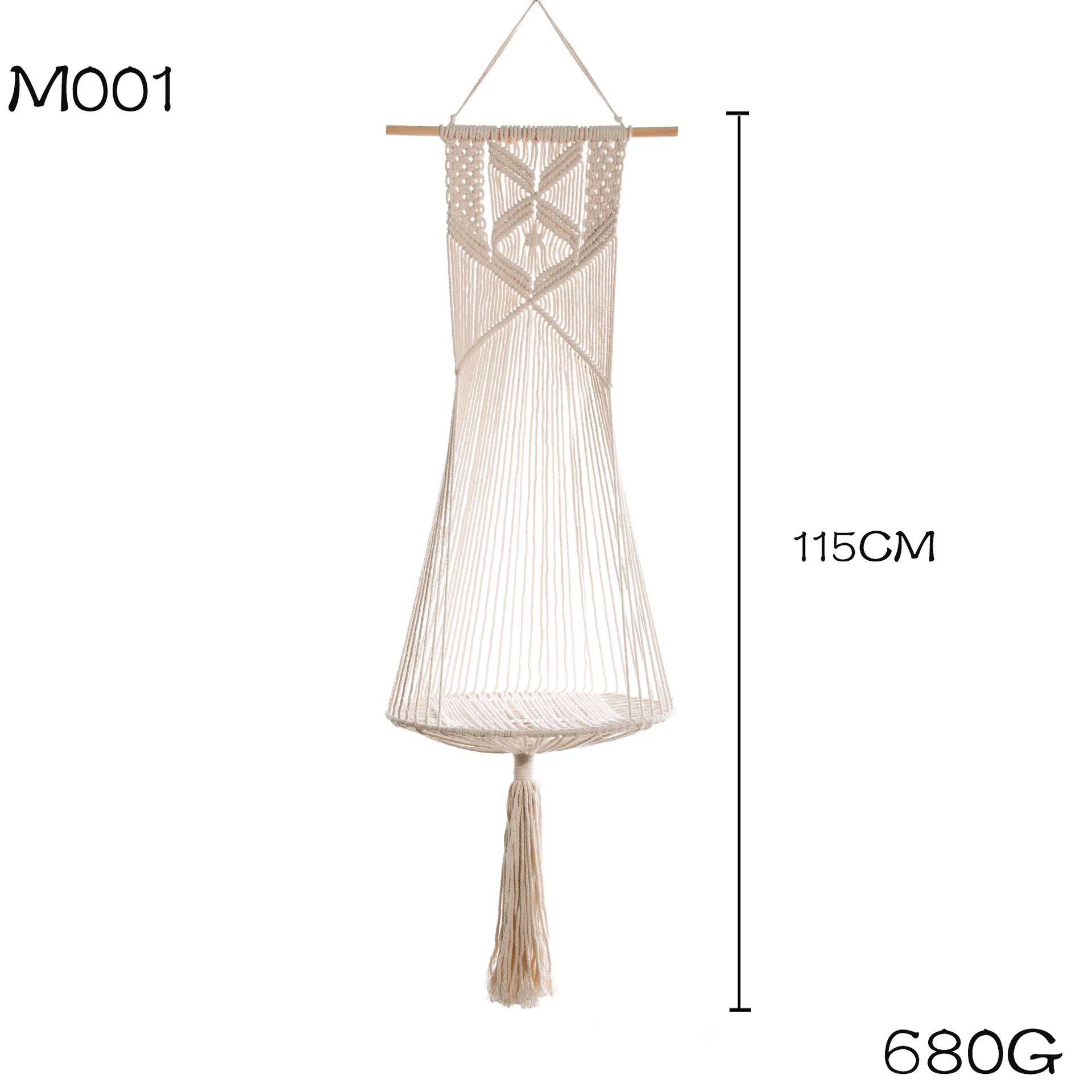 Handcrafted Macrame Cat Hammock diy Bed Delicate Macrame Wall Hanging Can Be Storage Platform