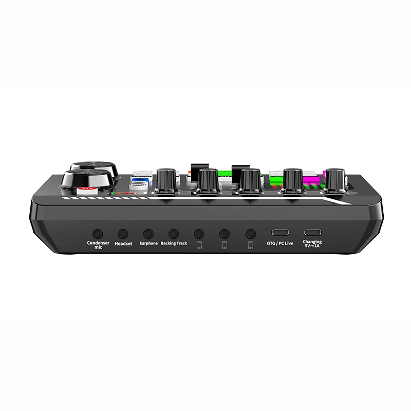 RGB-подсветка USB-консоль для записи аудио микшер DJ-контроллер миксер ПК телефонов оборудование
