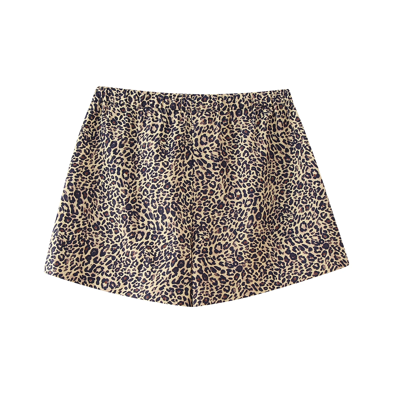Drawstring waist animal print multi color hot sale casual fashion summer shorts for women