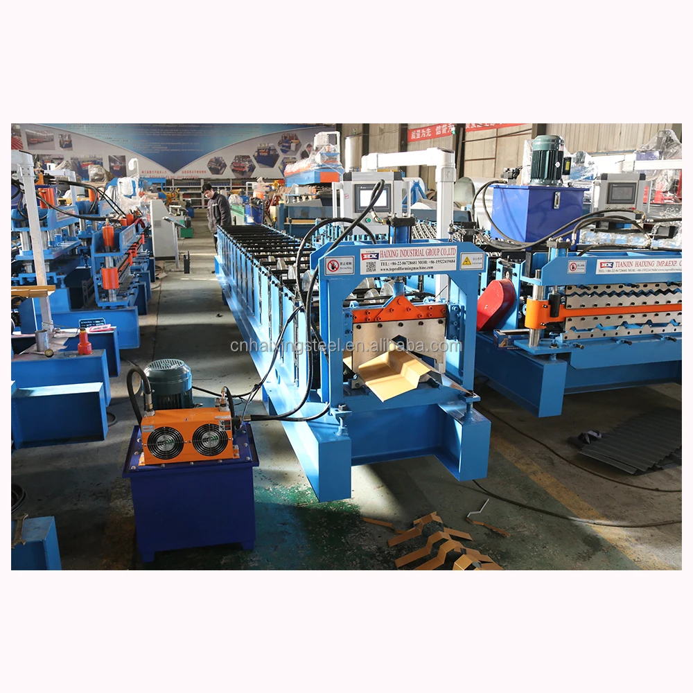 Colored Steel Ridge Capping Making Machine Automatic Ridge Cap Roll Forming Machines
