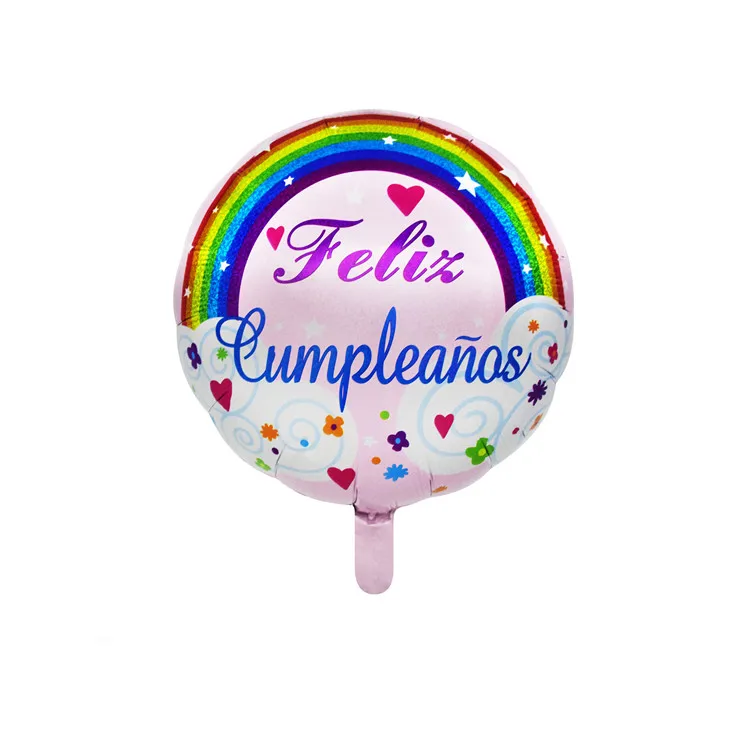 Ball Shape Helium Inflador De Globos Happy Birthday Party Decorations Globos Foil Colorful Globos Metalizados