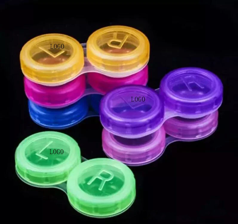 
High Quality Colorful Case Contact Lenses Box & Case Fashion Contact Lens Case Promotional Gift Free Shipping 