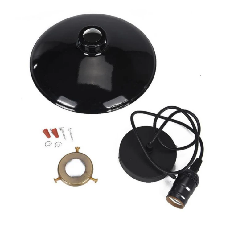 Vintage Colorful 250mm Diameter Round Shade Modern Pendant Circular Light Hanging