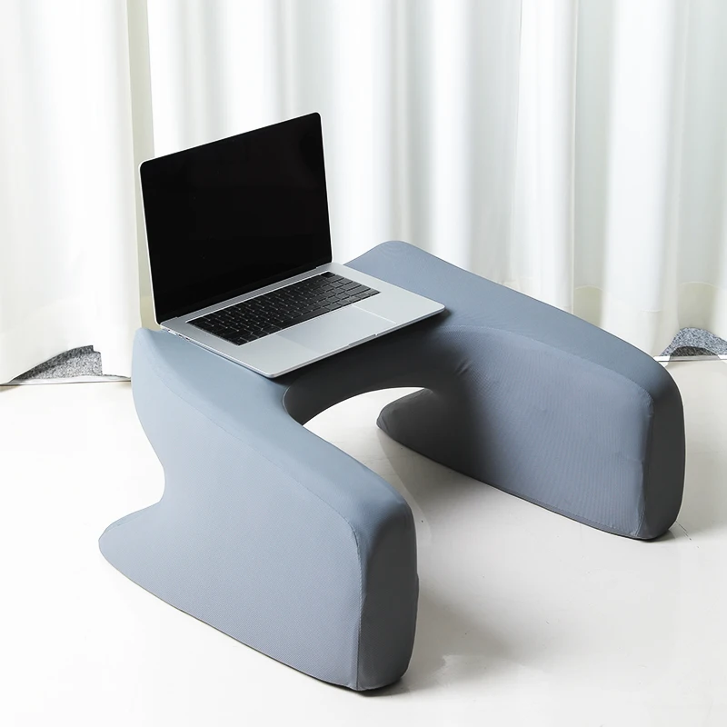grey soft extra large memory foam gaming lap desk pillow reading bed rest pillow new version for lap arms rest