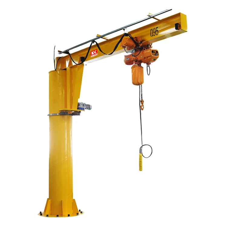 Wire rope electric hoist jib crane for sheet metal made in china