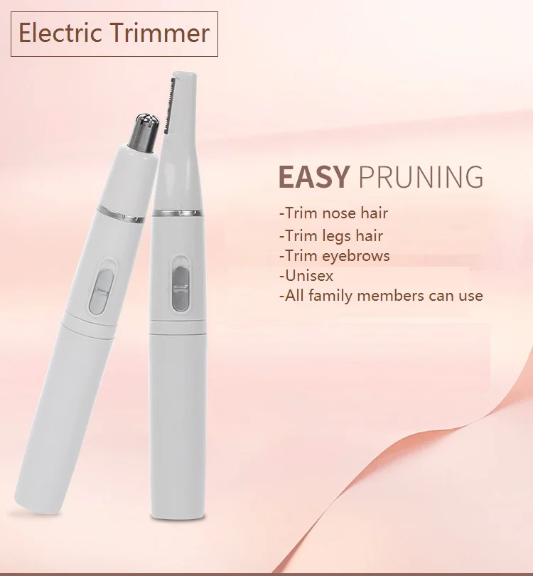 Портативный триммер для бровей, Электрический удалитель волос, триммер для волос на лице для женщин, электрический триммер для бровей, эпилятор