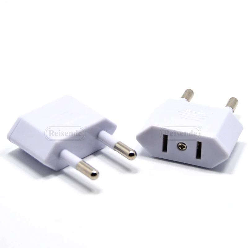 Copper Small Us To European To Us Plug Adaptor Ac Electrical Socket Outlet Euro Plug Adapter
