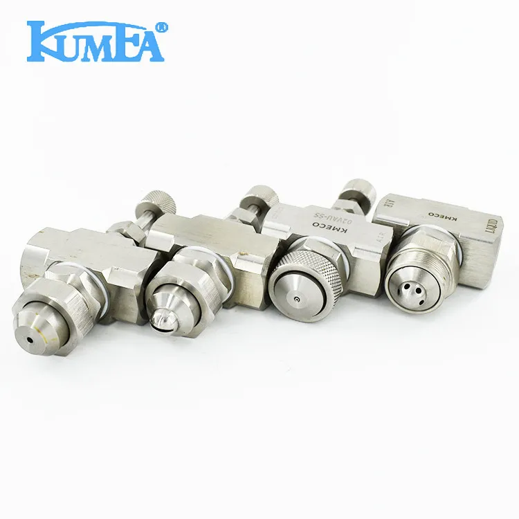KUMEA 1/4J 304SS Air Atomizing Spray Nozzle Mushroom room humidification Aerosol mold lubrication Humidify