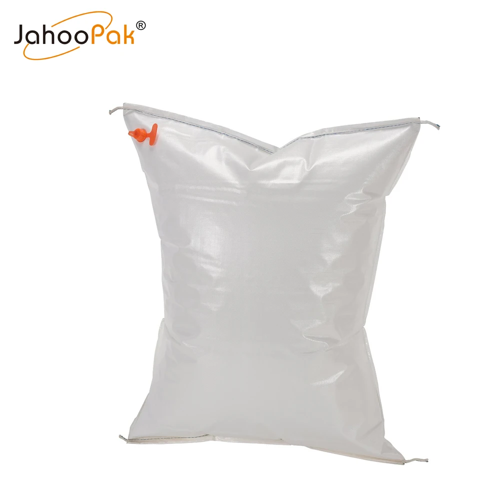 PP Gap Filling White Logo Print Customized Size Dunnage Bag