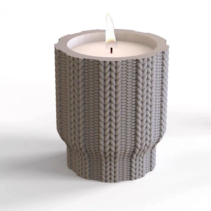 Wholesale Private Label Package Decorative Handmade Scented Empty Candle Vessel Luxury Scented Soy Wax Cement Candle Jars