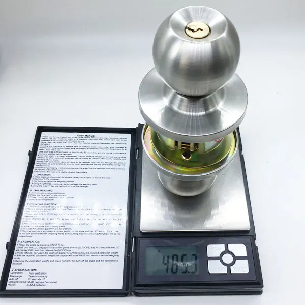 Factory Wholesales Stainless Steel Security Entrance Cylindrical Ball Door Handle Lock Tubularround knob door lock