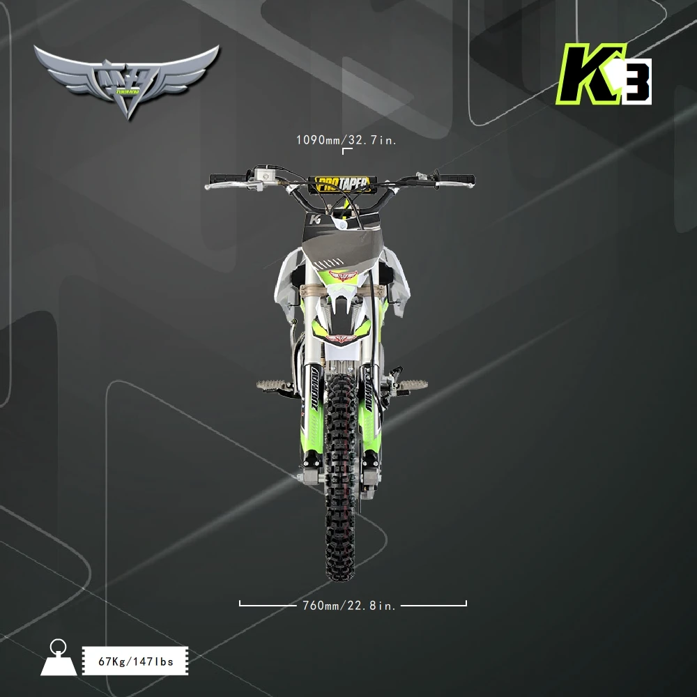  Спортивный газовый грязевой велосипед K3 140cc китайского производства на продажу
