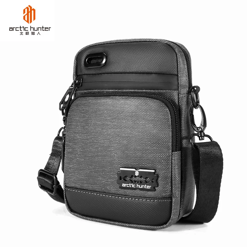 Arctic Hunter 2020 New Mens Mini Single Shoulder Bag Small Square Black Crossbody Messenger Bag Sport Shoulder Bag Men