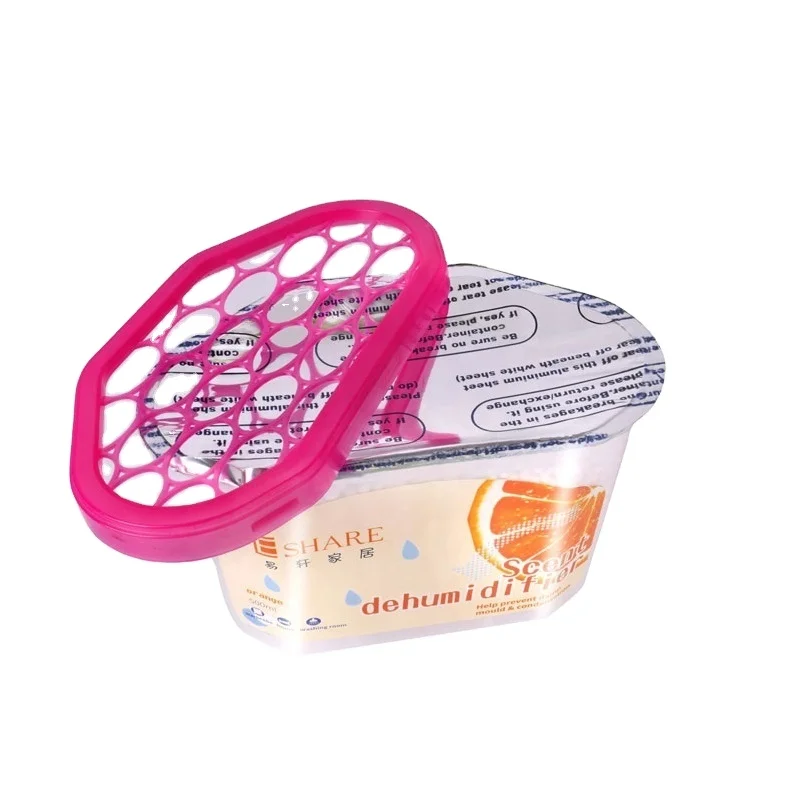 Household clothes green live disposable dehumidification moisture absorber hanging closet box for room