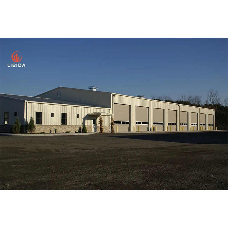 Prefabricated Large Span Steel Structure Buildings Prefab Metal Warehouse Workshop Office Building Factory Shed  Aircraft Hangar