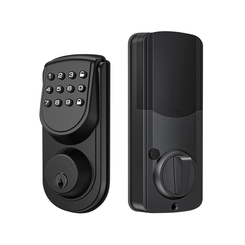 Home Security Zinc Alloy Usb Power Supply Durable Intelligent Electronic Deadbolt