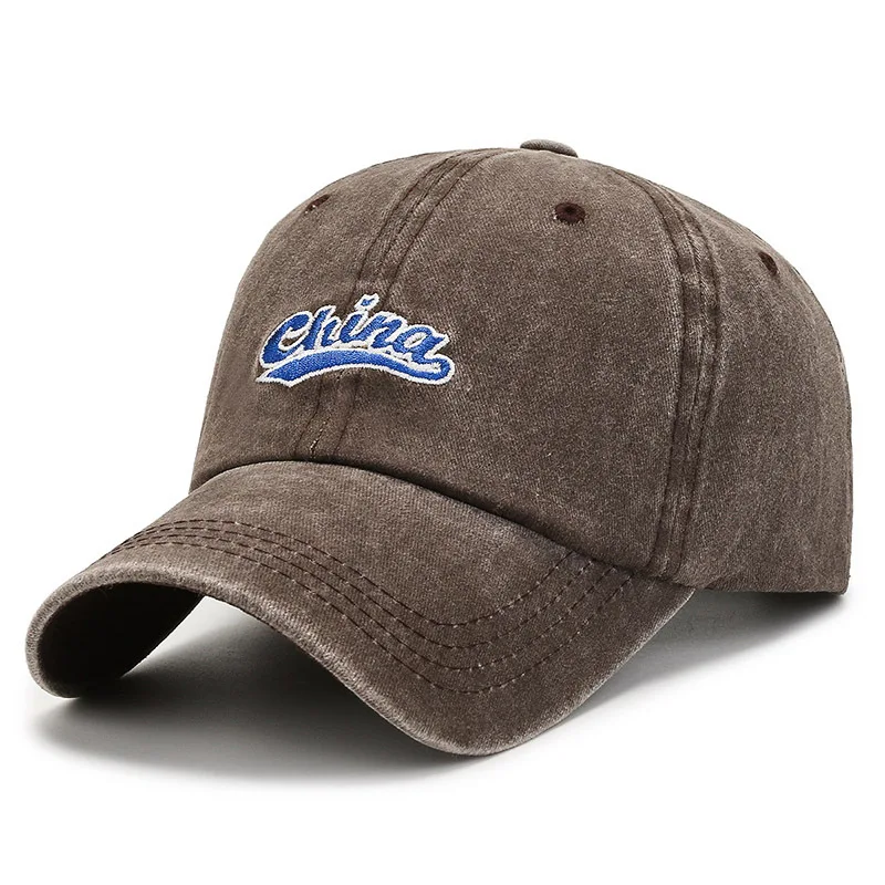 Classic Cotton Baseball Cap Adjustable Snapback Peaked Cap Embroidered Logo Sports Cap