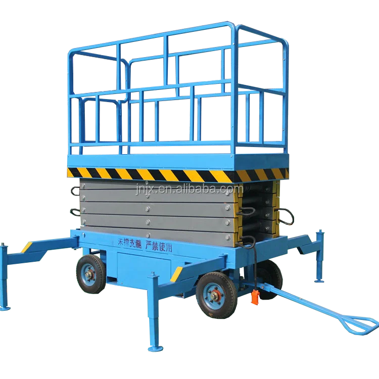 Mobile scissor loading and unloading console climbing ladder hydraulic lifting machinery electric scissor freight elevator