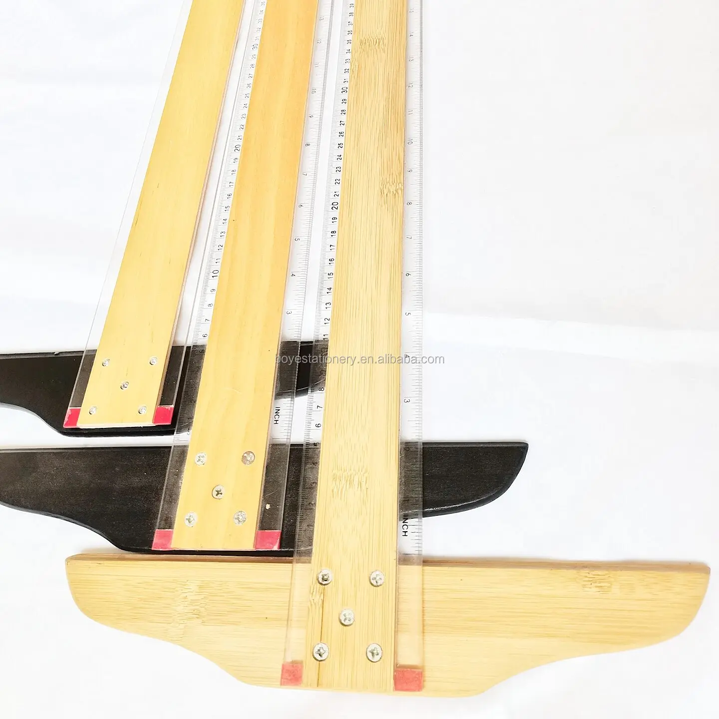 High Quality Hot Sale School Office Teaching Supplies Ruler Scale Wood T-square Measurement Ruler