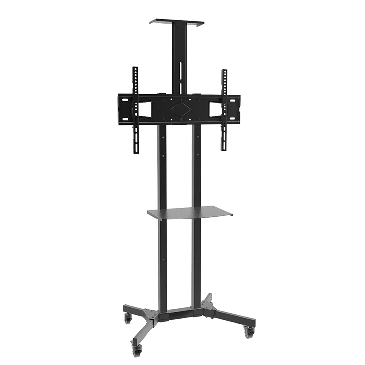 Регулируемая тележка для мобильного ТВ с напольной подставкой 600*400 мм VESA