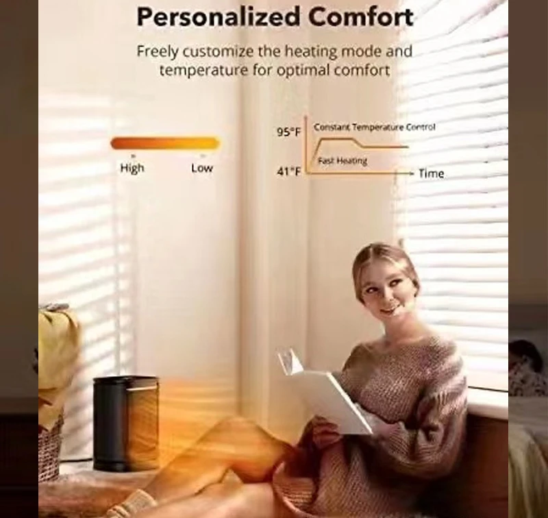 portable heater PTC Ceramic Heating electric fan heater Mini ceramic winter electric heaters