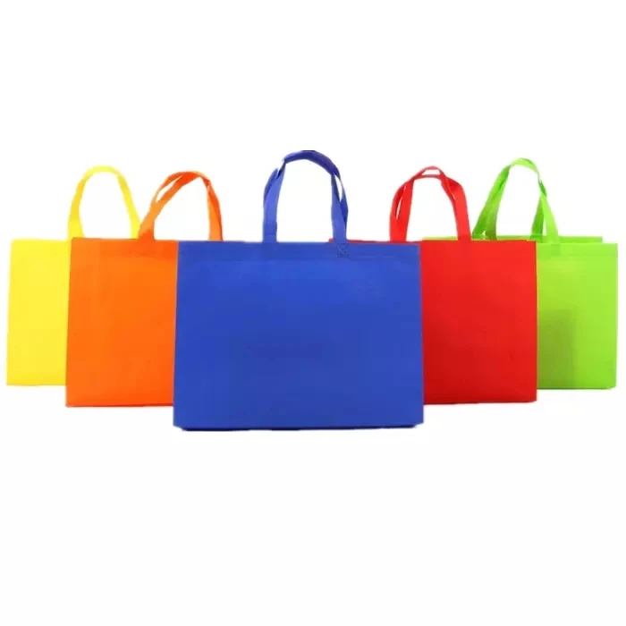 reusable portable factory supply price custom printed logo non woven multicolor bag