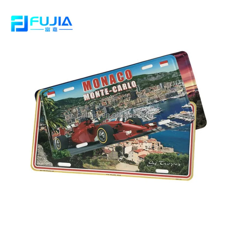 Factory Directly American Vintage Metal Car License Plate 15*30cm for Indoor Decoration