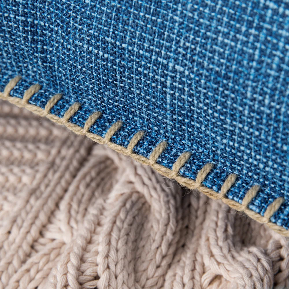 Factory Directly Wholesale Linen Cushion Covers Decorative Linen Throw Pillow Cover Farmhouse Pillow Cushion for Home Decor Sofa