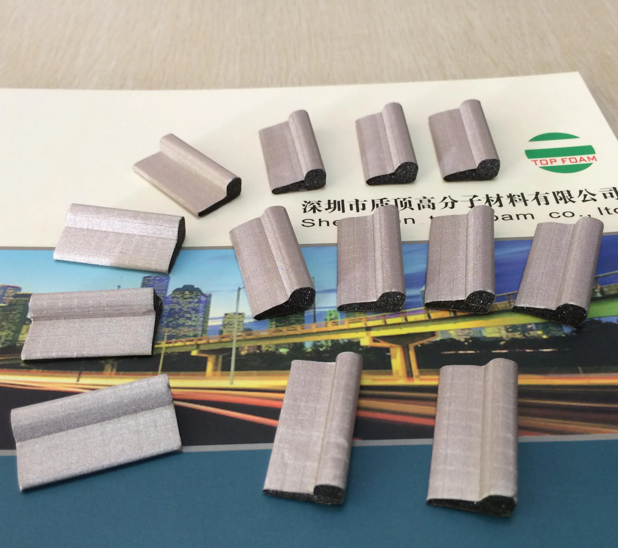 shielding gasket foam conductive foam gasket with adhesive