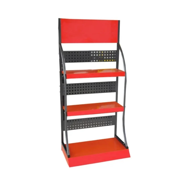 Promotion Foldable Display Racks Collapsible Merchandiser Standing Cardboard Tray Display