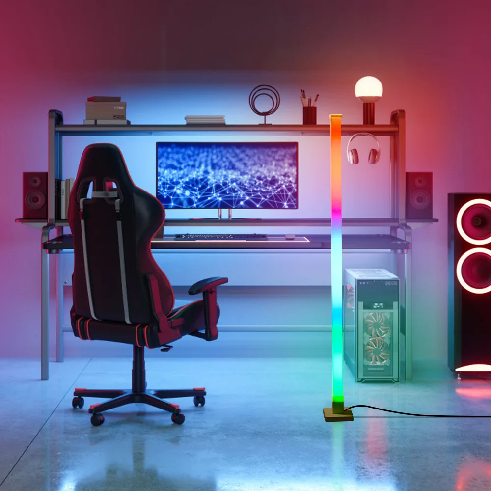 NEW Indoor Standing Lamps APP Control&Remote Control USB Charging Home Decor Floor Lamp Modern Smart Corner LED RGB Floor Lamps